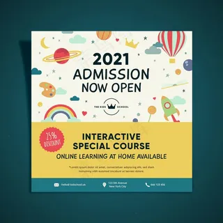 儿童教育招生广场宣传单,DM传单设计