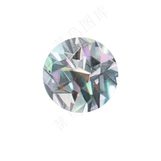 手绘写实钻石火彩渐变效果