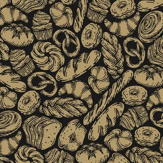 复古设计的单一面包店模式。