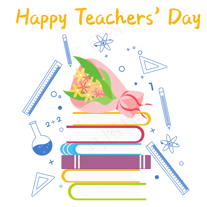 教师节书籍(2000X2000(DPI:300))ai矢量模版下载