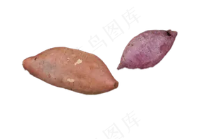 两个新鲜软糯的地瓜