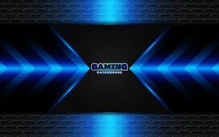 抽象的未来黑色和蓝色游戏背景