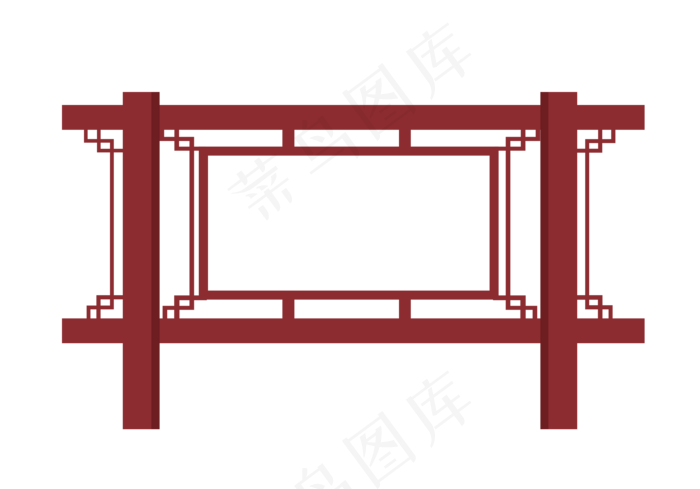 木质古风宣传栏(3936X2752(DPI:300))psd模版下载