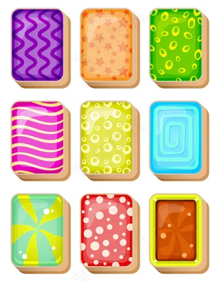 麻将牌线设置为不同颜色，用于游戏。