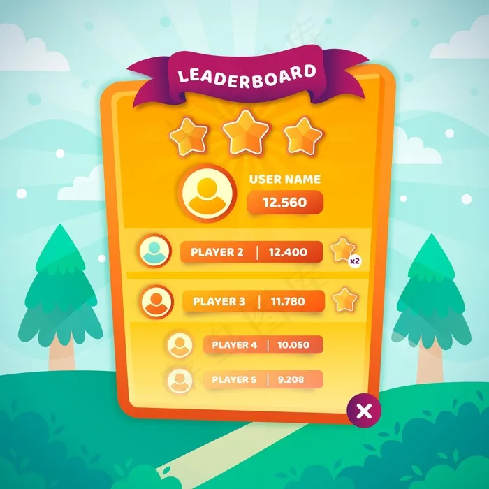 卡通排行榜模板eps,ai矢量模版下载