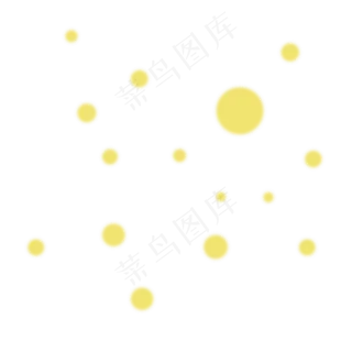 中秋节黄色点点星光