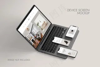 手机和笔记本电脑屏幕-设备模型样机