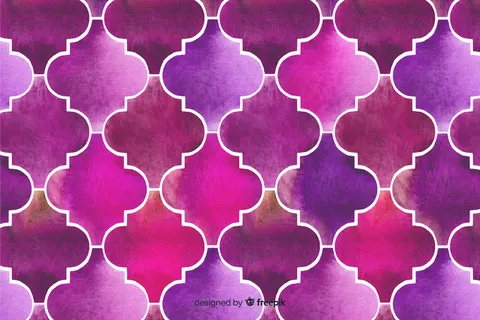 紫色优雅水彩马赛克背景
