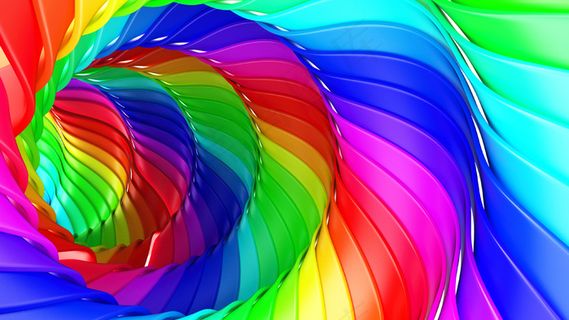 三维几何抽象背景