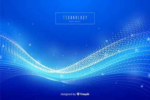 蓝色抽象技术背景