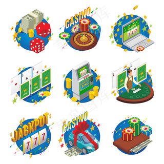 等距赌场组成与21点钱车作为赢家吃角子*骰子钱包轮盘赌头奖网络游戏