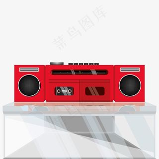 复古立体声录音机，卡塞特播放器