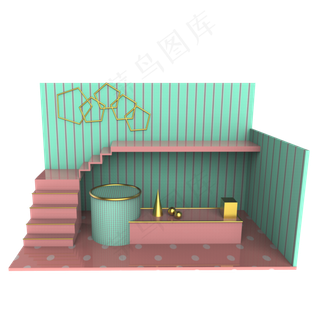 电商展台小舞台