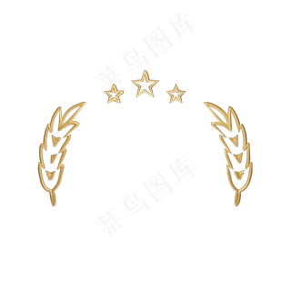 创意五角星徽章装饰