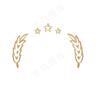 创意五角星徽章装饰