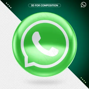 3d whatsapp徽标