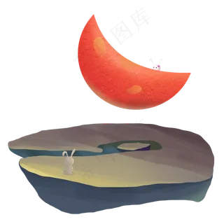 中秋节可爱兔兔