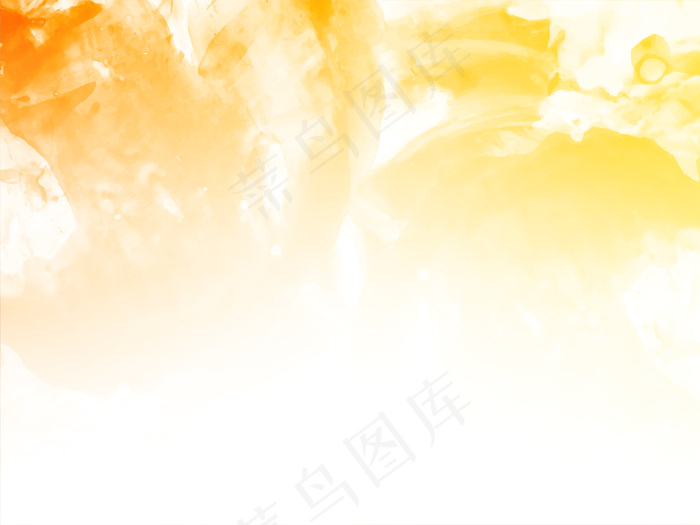抽象黄色水彩背景eps,ai矢量模版下载