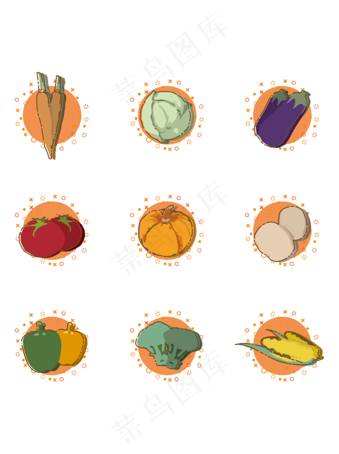 扁平简约卡通MBE立秋秋天丰收