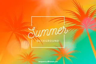 暖色夏季背景