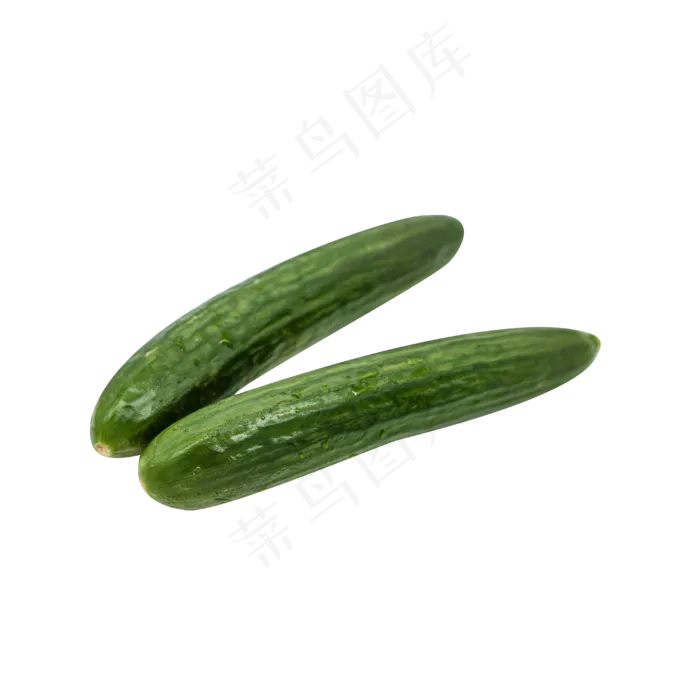 两根黄瓜食材(2048X2048(DPI:132))