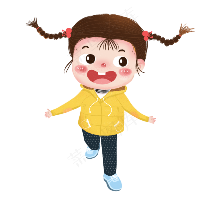 卡通六一儿童节儿童,免抠元素(2000*2000px 300 dpi )psd模版下载