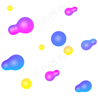 双十一素材渐变立体融球