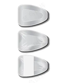 带白色标签的白色食品塑料托盘。泡沫塑料食品储藏室。泡沫餐盒，空盒装食物。俯视图