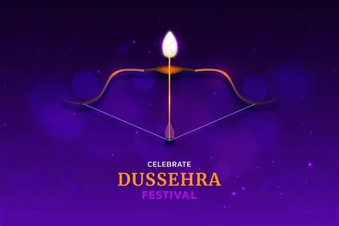 带有弓箭的逼真杜塞赫拉背景