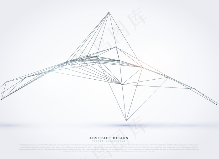 抽象金字塔线框背景