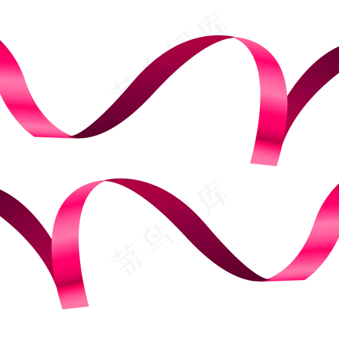 粉色七夕节飘带唯美装饰(2000*2000px 300 dpi )psd模版下载