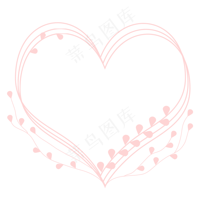 浪漫心形边框