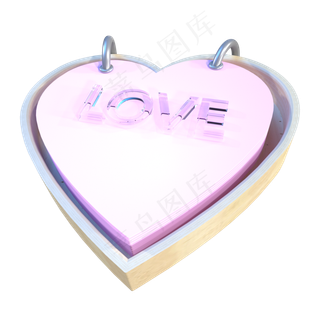 七夕情人节爱心木质盒子