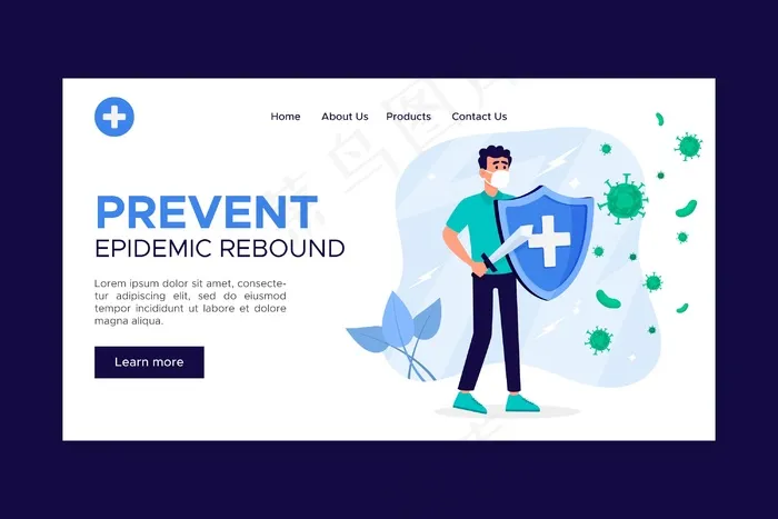 阻止登录页模板eps,ai矢量模版下载