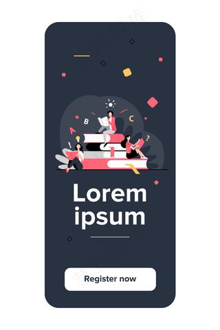 学习教科书的学生。坐在书堆上看书的女人