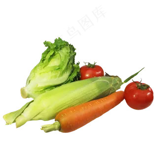 生菜玉米胡萝卜西红柿蔬菜组合 生菜玉米胡萝卜西红柿蔬菜组合