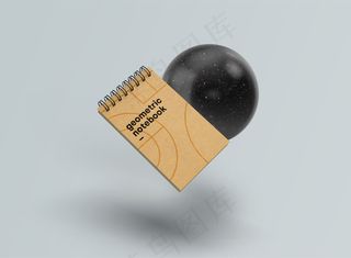 名片堆模型样机psd