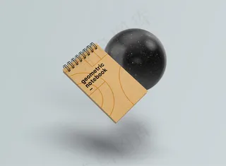 名片堆模型样机psd