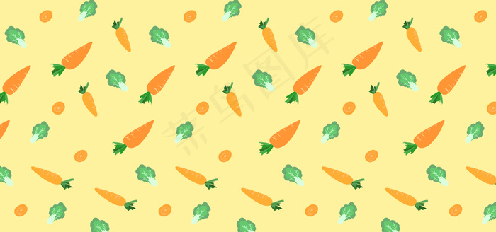 简约色彩搭配蔬菜组合banner