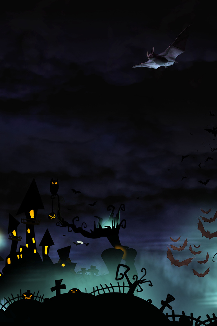 万圣节狂欢神出鬼没背景图片