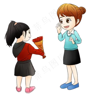 教师节孩童教师节师恩难忘老师师