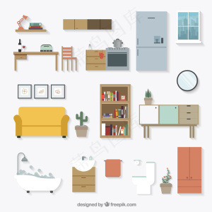 家庭家具图标