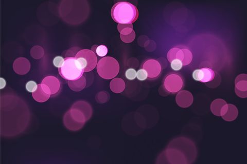 暗背景上的Bokeh灯光效果