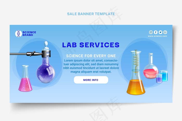 现实科学销售背景eps,ai矢量模版下载