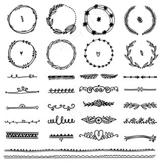 手绘装饰元素集