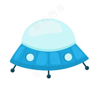 飞碟 ufo 儿童玩具图标隔离在白色背景为您的设计