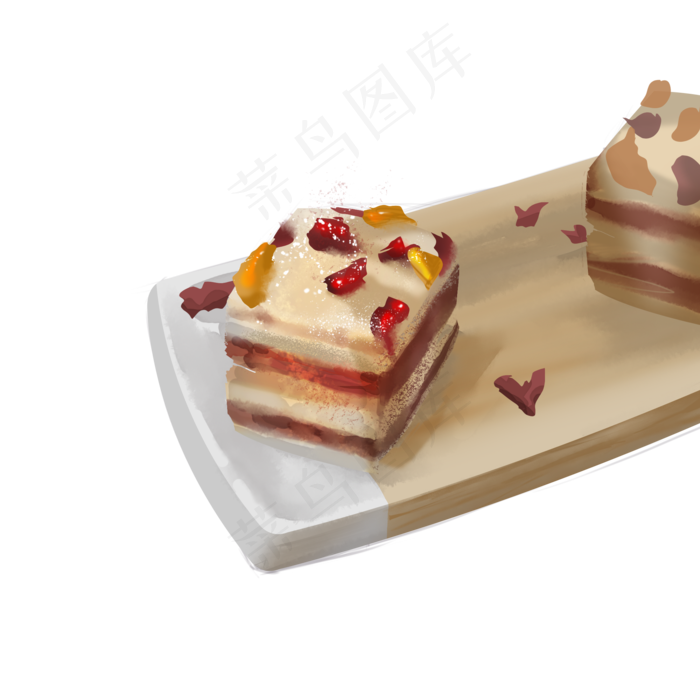 重阳糕手绘食物中秋(2000X2000(DPI:300))psd模版下载