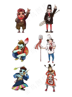 中元节嘻哈说唱风格手绘