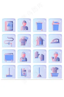 家政服务渐变图标