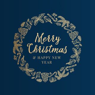 圣诞快乐新年快乐手绘素描